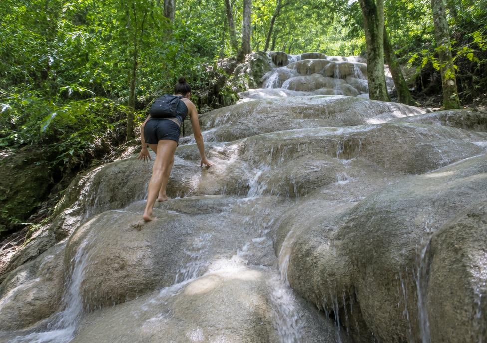 טיול ל-Sticky Waterfall ו-Angel Waterfall